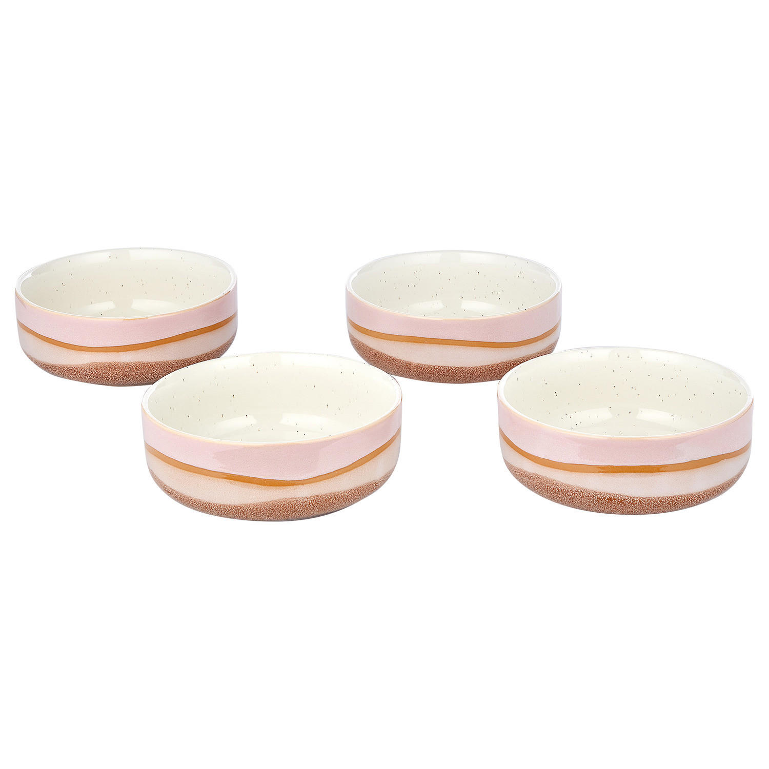 SCHALEN 4er-Set Medley 600 ml - Rosa, Keramik (15/15/6cm) - Butlers