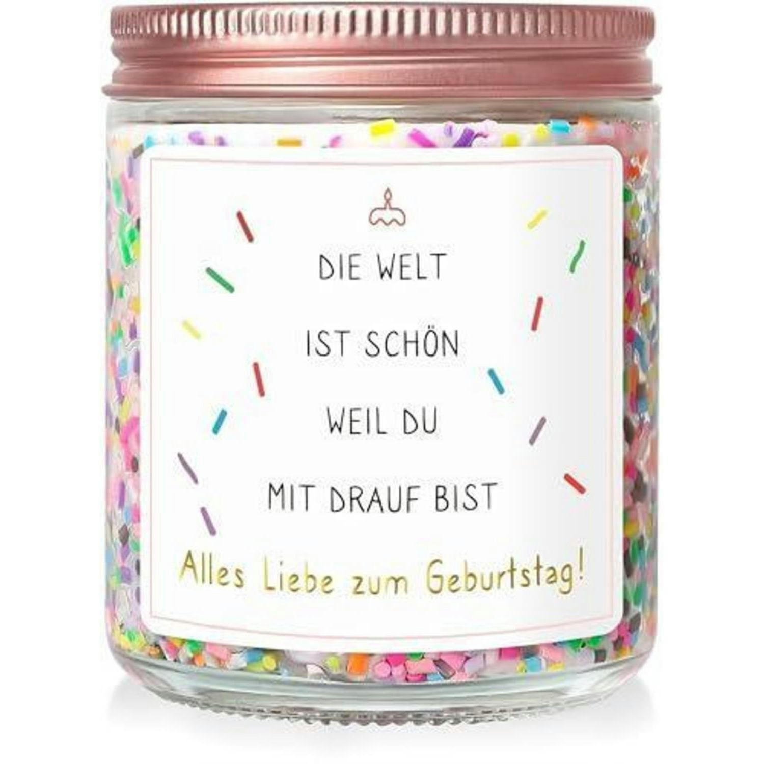 DUFTKERZE Vanille 200g 50 Stunden Brenndauer - Multicolor, Glas (9cm)