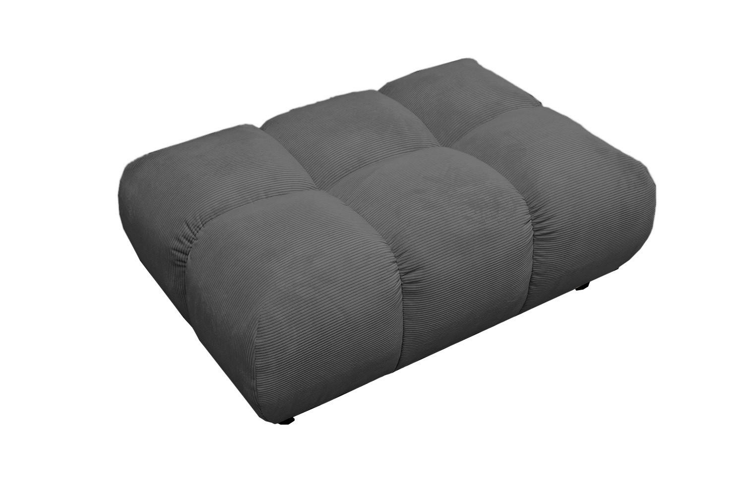 Kawola Hockerbank Anthrazit 108x41x73 cm