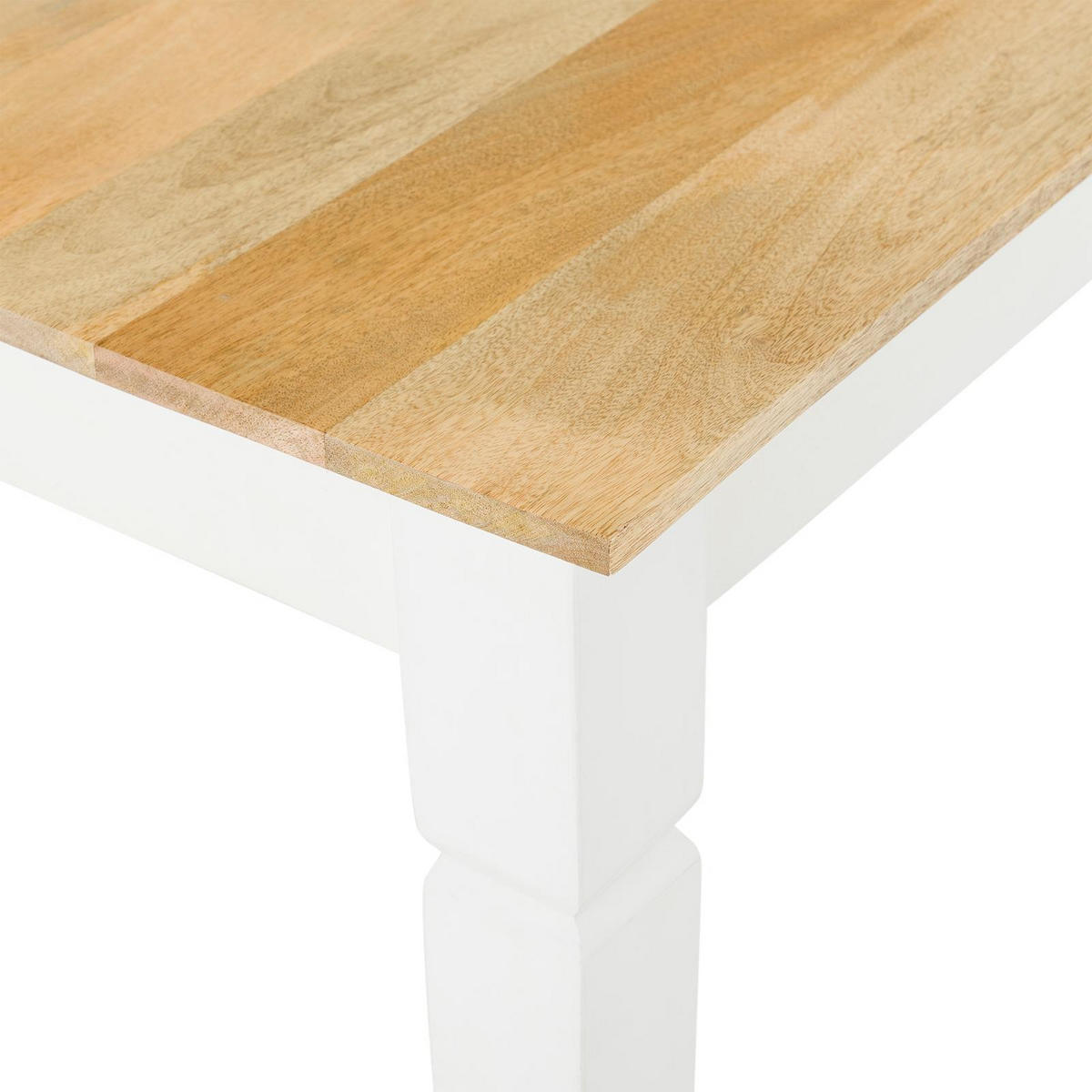 ESSTISCH PRIA natur, weiß - Naturfarben, Holz (90/180/78cm) - IDIMEX