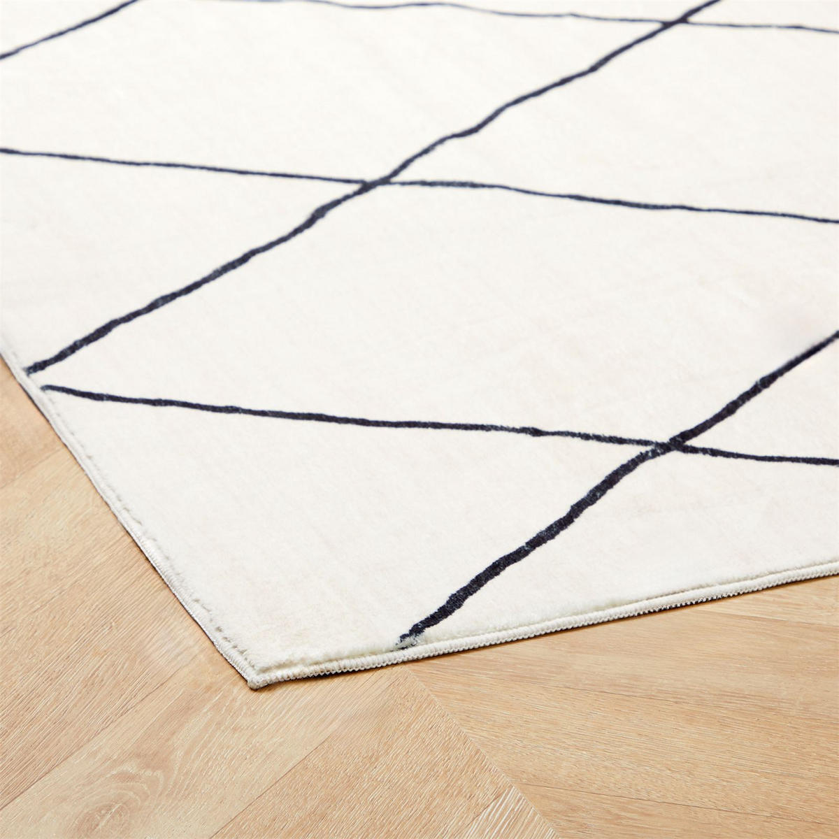 TEPPICH RHOMB - Creme, Textil (200/300cm) - IDIMEX