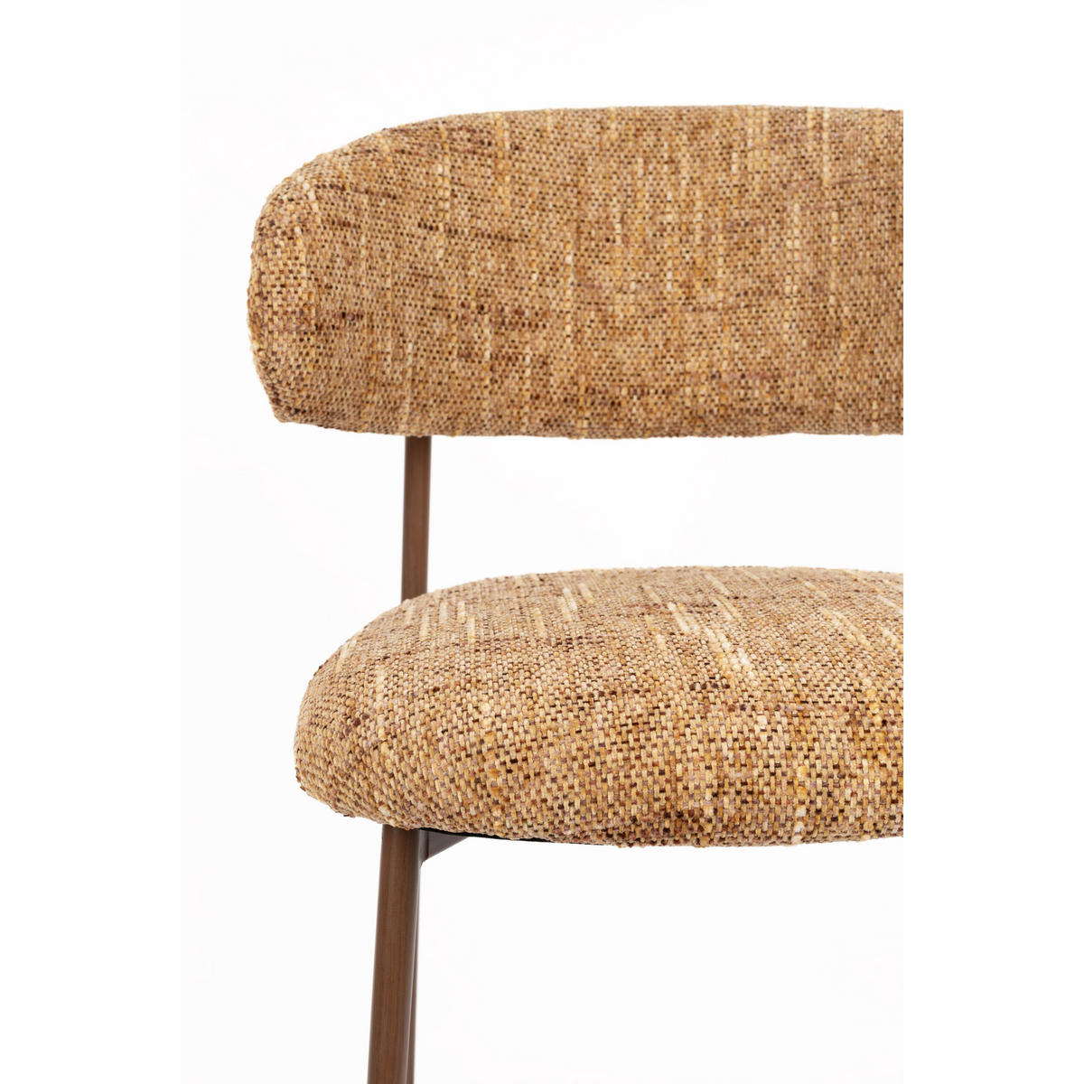 BARHOCKER Claes mit Rückenlehne 65 cm Ockergelb - 2 er Set - Gelb, Kunststoff (44/94/51cm) - Housecraft Living