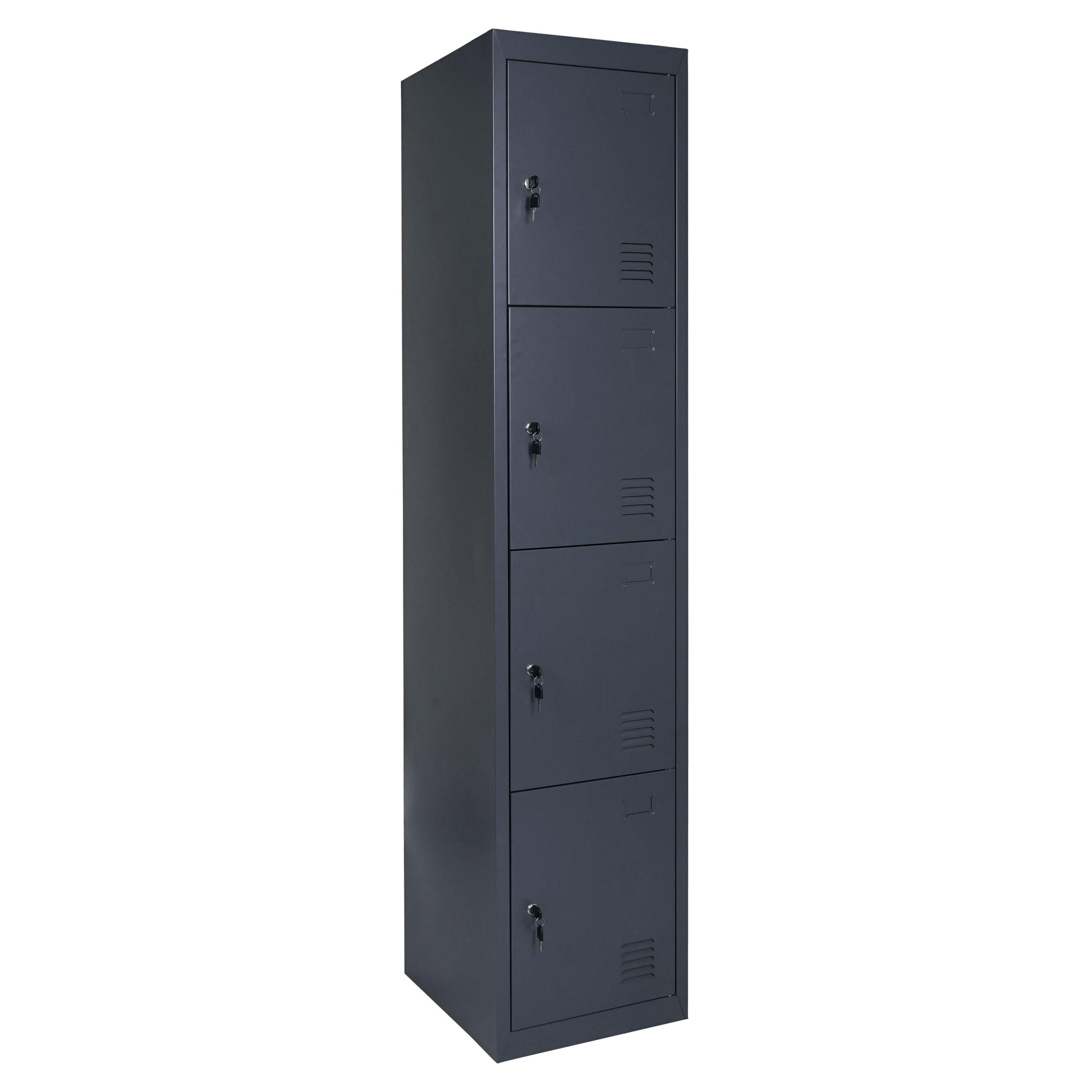 SCHLIESSFACH Anthrazit - Anthrazit, Metall (38/180/45cm) - MCW