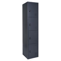 SCHLIESSFACH Anthrazit - Anthrazit, Metall (38/180/45cm) - MCW