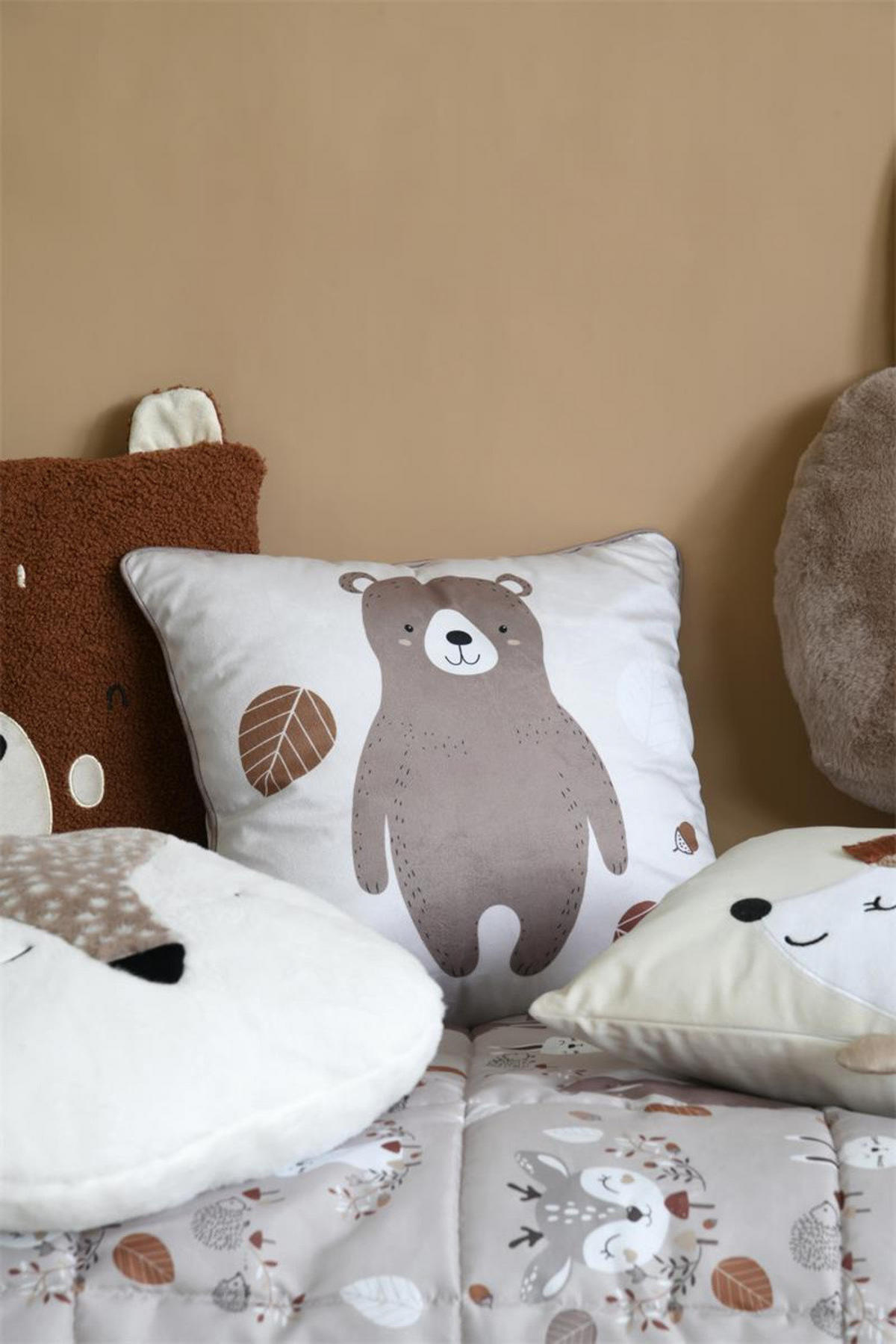 KINDERKISSEN Gabin 40/40 cm - Beige, Textil (40/40cm)