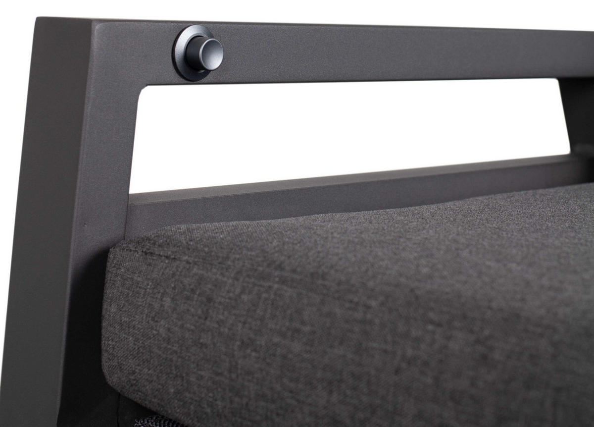 GARTENSTUHL Merida - Grau, Metall (78/122/62cm) - Mr. Deko