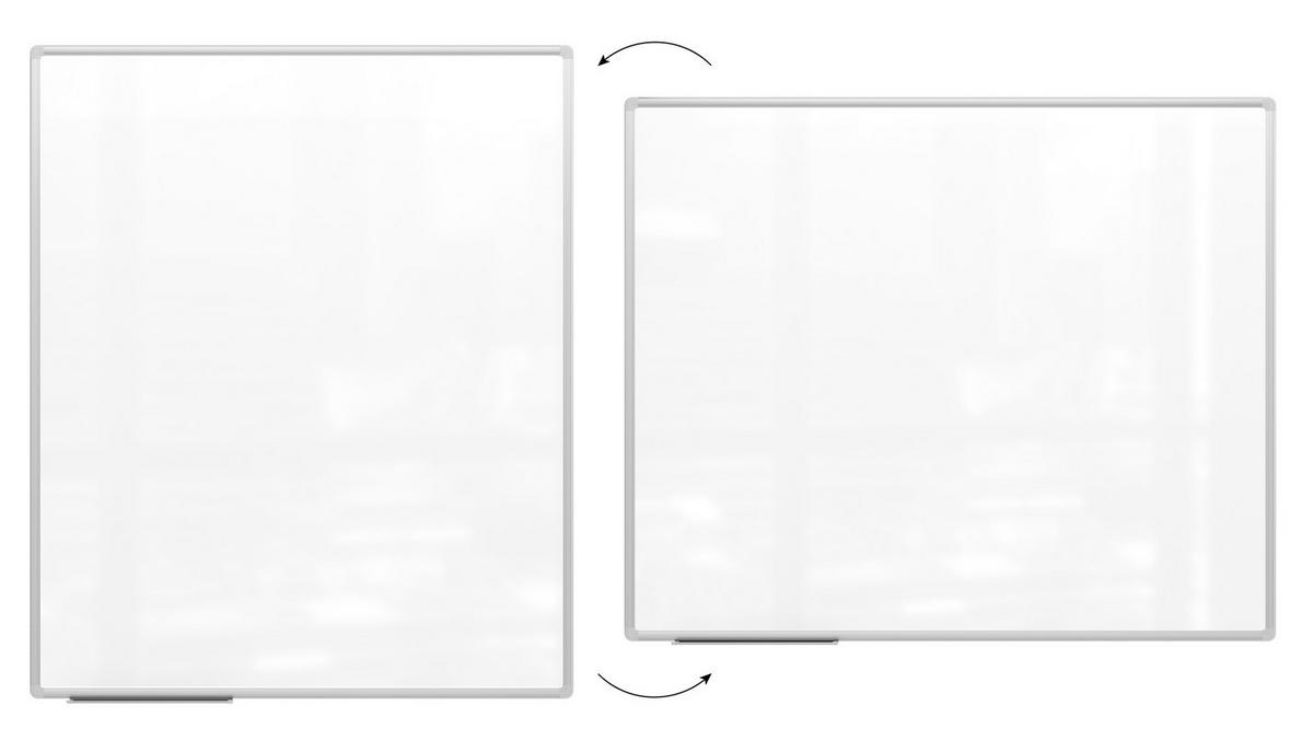 MAGNETISCHES Whiteboard - PREMIUM EXPO Alurahmen 120x100cm - Weiß, Metall (120/100/1.6cm) - ALLboards