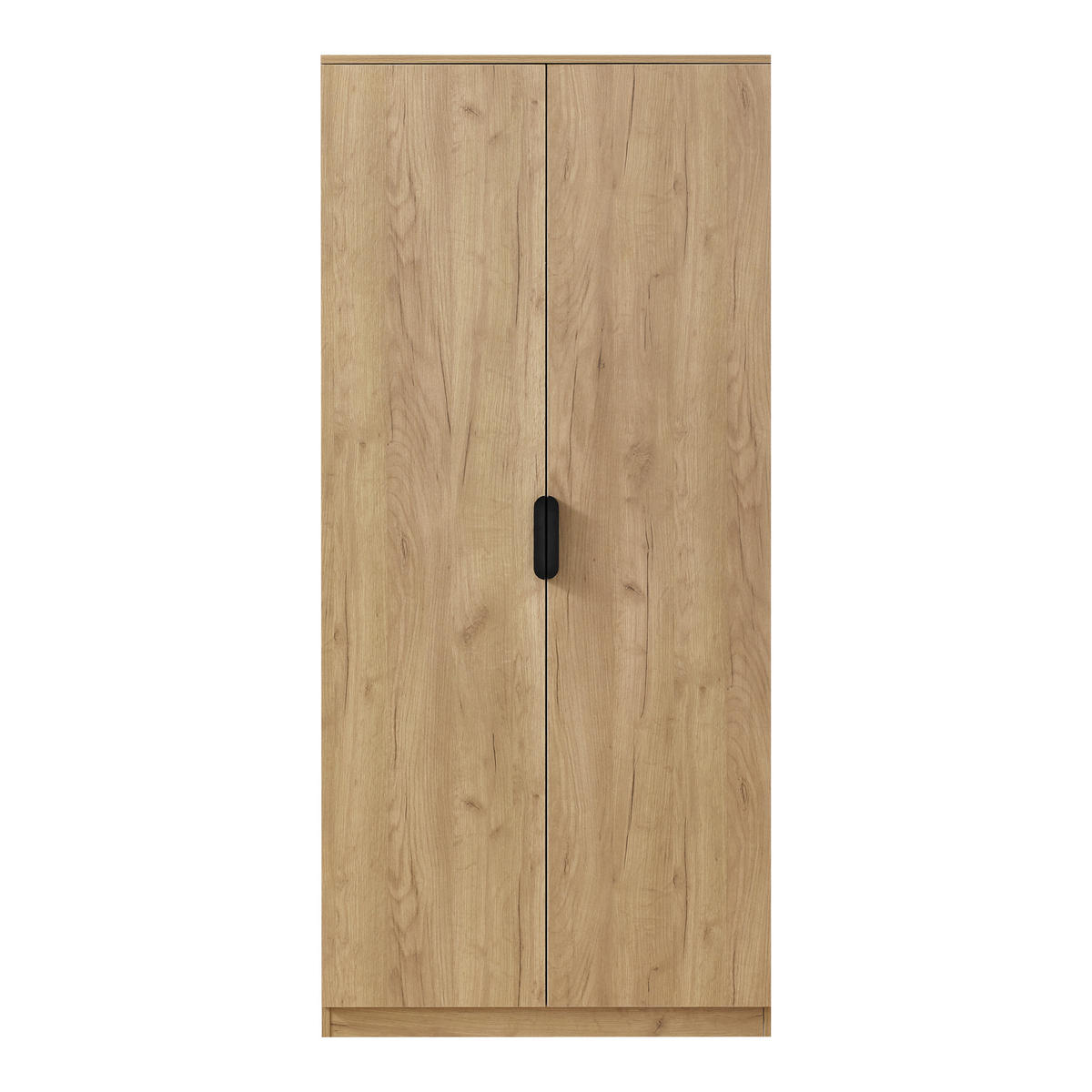 KLEIDERSCHRANK Eiselfing - Eichefarben, Holzwerkstoff (80/176/52cm) - [en.casa]