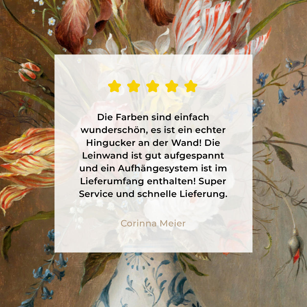LEINWANDBILD Alte Meister - Blumen - Balthasar van der Ast XXL 150x100 cm - Hellbraun, Textil (150/100cm) - MuchoWow