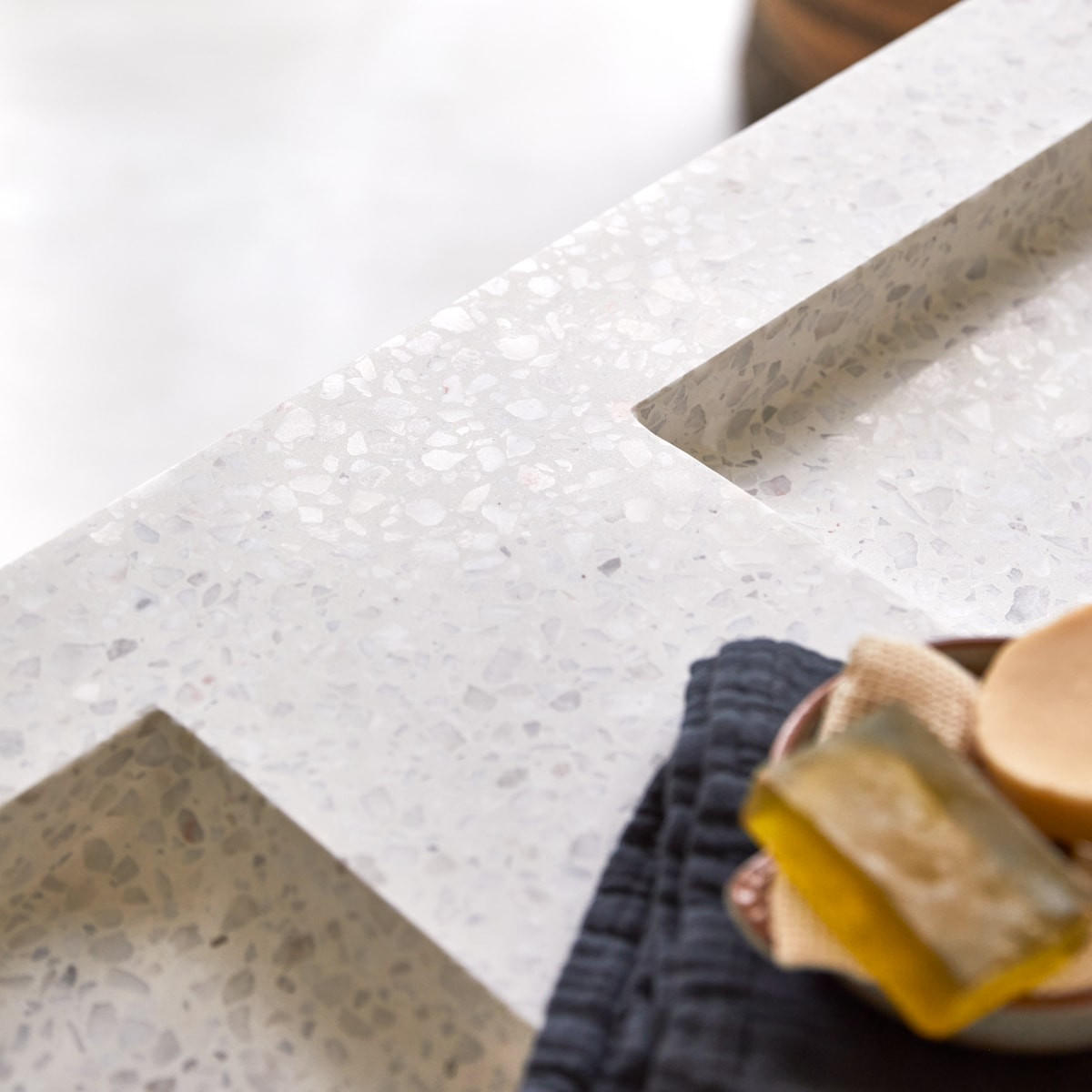 BADEZIMMERMÖBEL Nova Beige aus Eiche - Beige, Holz (121/90/46cm) - Tikamoon