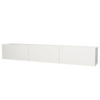 TV Lowboard Hängend Damla Weiß - Weiß, Holzwerkstoff (180/30/30cm) - moebel17