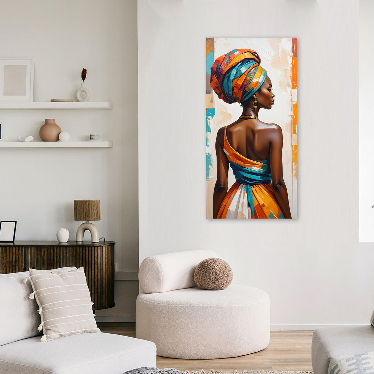 LEINWANDBILD Menschen & Charaktere 50x100cm - Multicolor, Textil (50/100cm) - Feeby