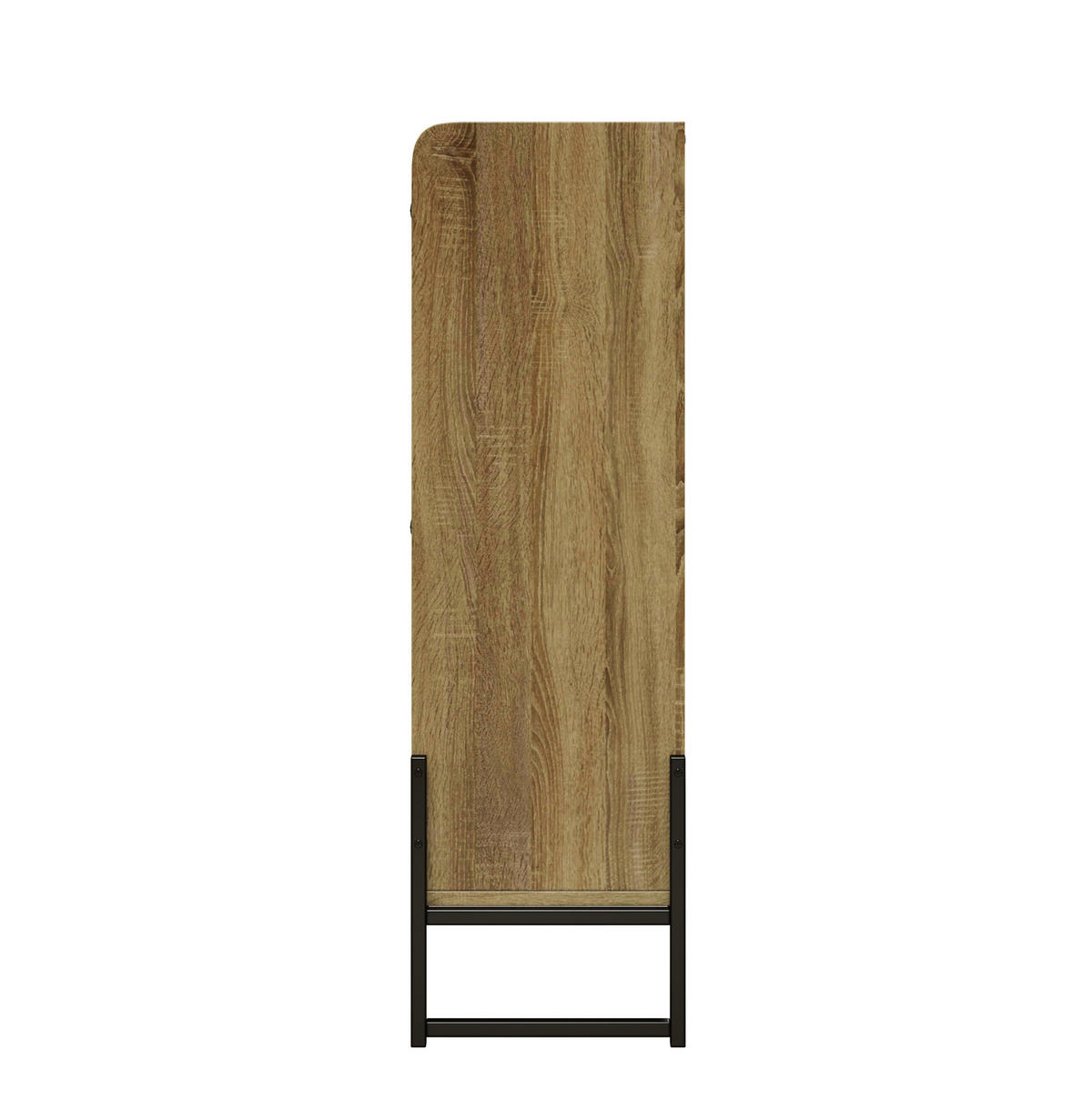 SCHUHSCHRANK 121(118)/91,5/25 cm Natur aus Spanplatte mit PE-Rattan - Naturfarben, Holzwerkstoff (118/91.5/25cm) - OKMYHOME