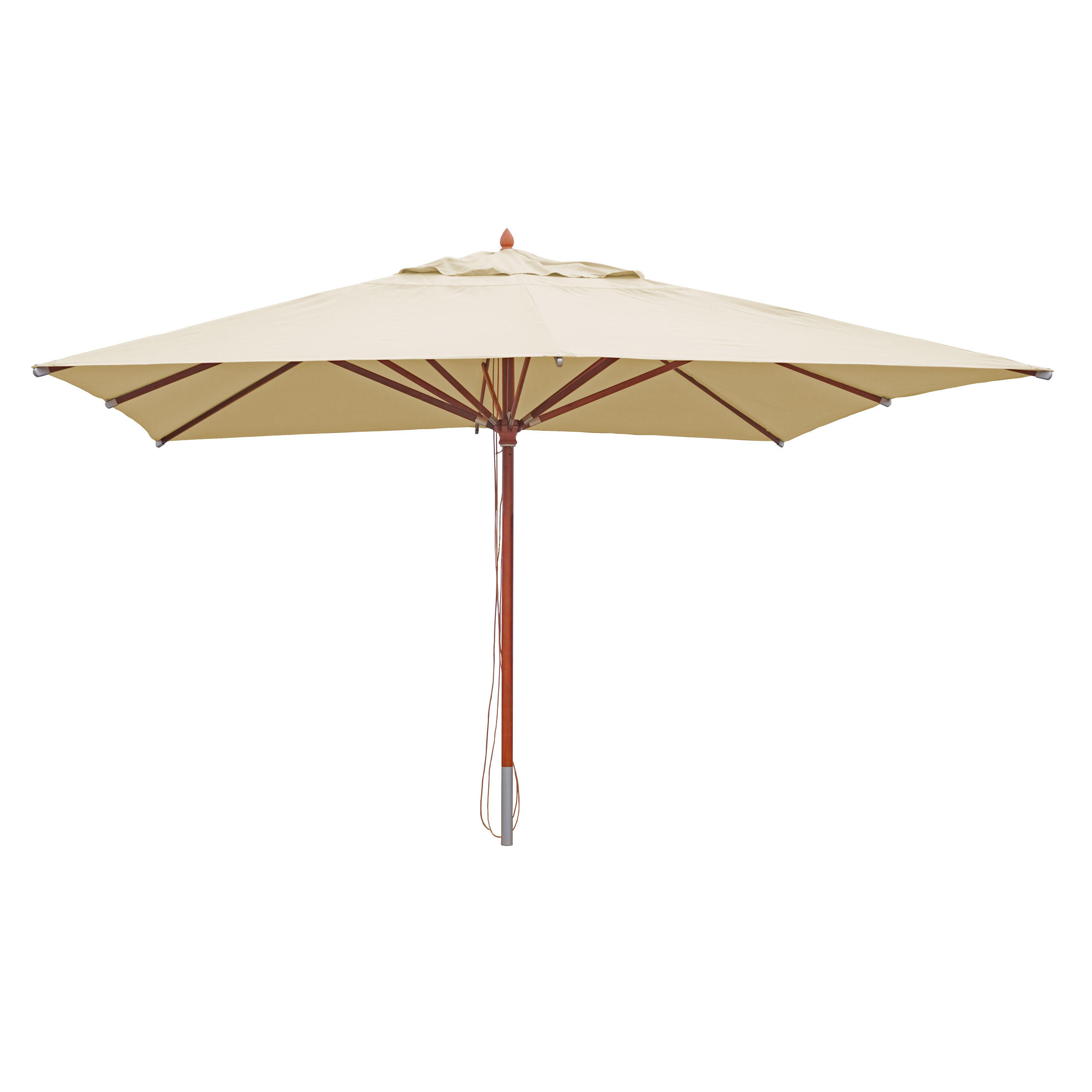 GASTRONOMIE SONNENSCHIRM Cremeweiß - Weiß, Holz (400/400cm) - MCW