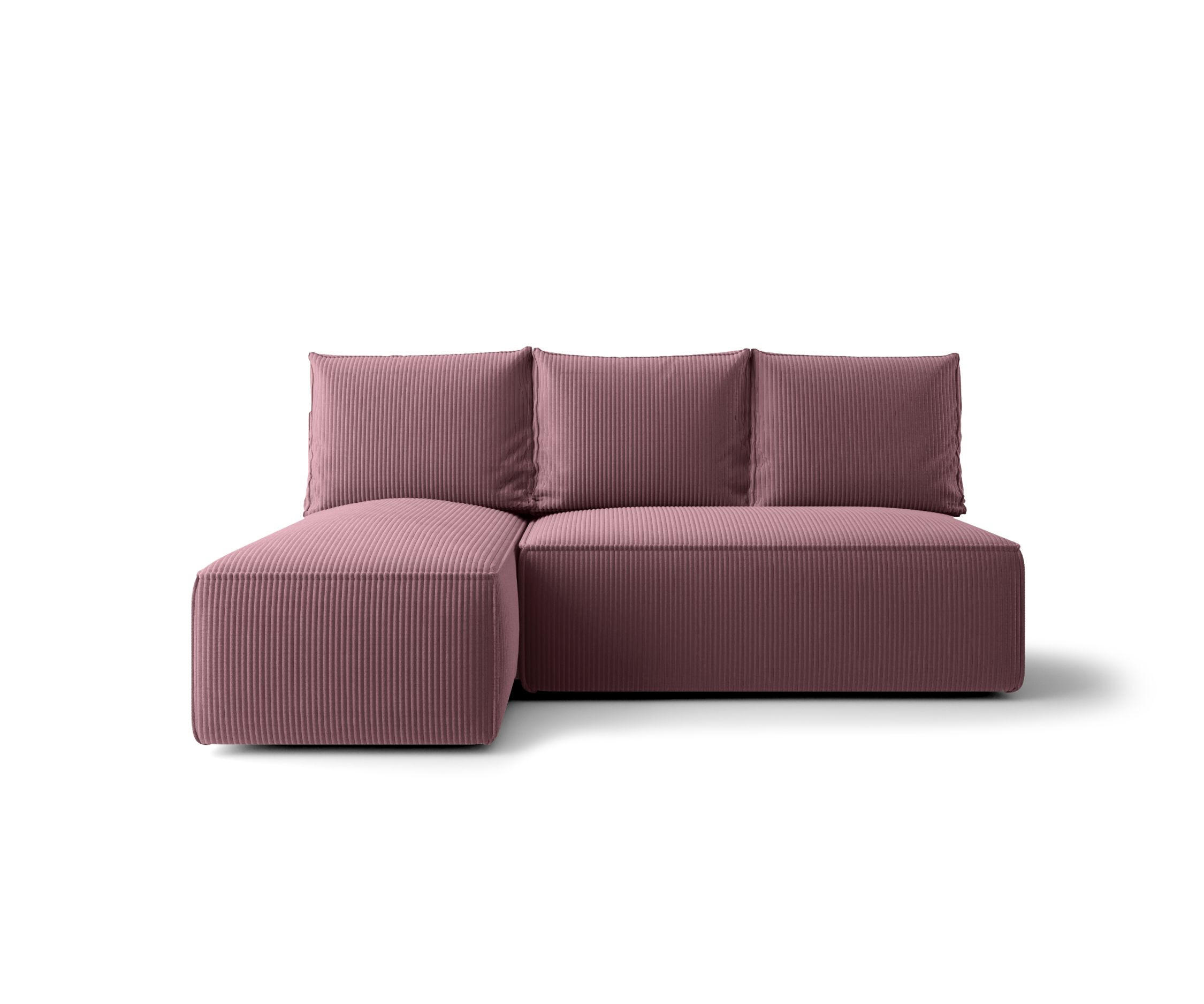 ECKSOFA mit Schlaffunktion SAVIO MINI Poso 130 Links - Flieder, Textil (200/140cm) - Bedante