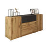 SIDEBOARD Berlin 150 - Eiche Wotan/Alufarben, Holzwerkstoff/Kunststoff (150/68/39cm) - MIRJAN24