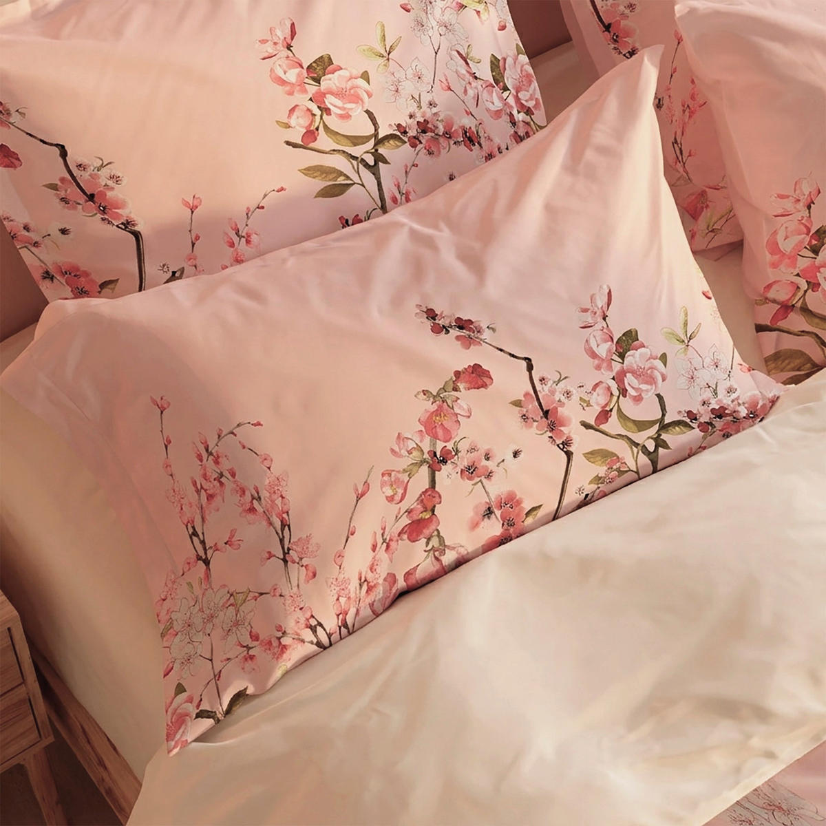 KISSENBEZUG Chinoiserie rose 45x125 cm - Multicolor, Textil (45/125cm) - Happy Friday