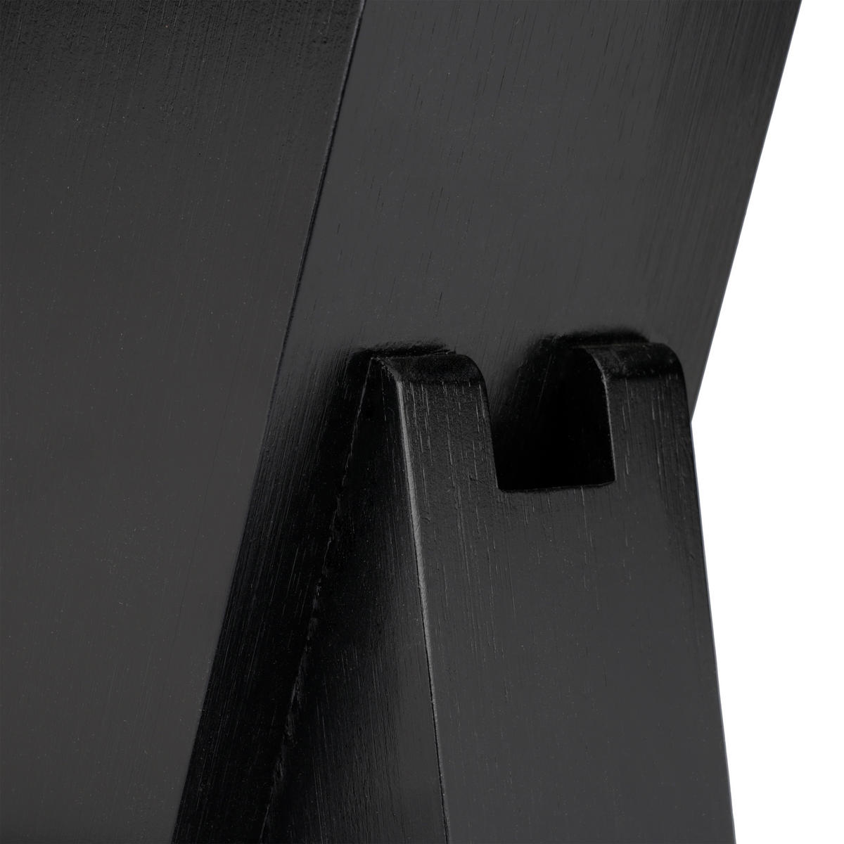 MESSERBLOCK - Schwarz, Holz/Kunststoff (11/25/17cm) - Relaxdays