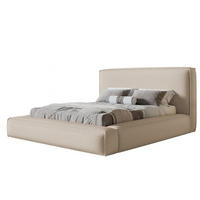 BETT 180x200 - Polsterbett mit Bettkasten und Metallrahmen - Modern Bett - Eleganter Catch-Me-Stoff - Kollektion Luna Maxi - Beige - Beige, Holz/Textil (180/200cm) - Alpi-Möbel