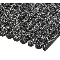 SICHERHEITSMATTE Rutschfest R13 SalzPfeffer 120x200cm - Schwarz/Weiß, Kunststoff (120/200cm) - AKO