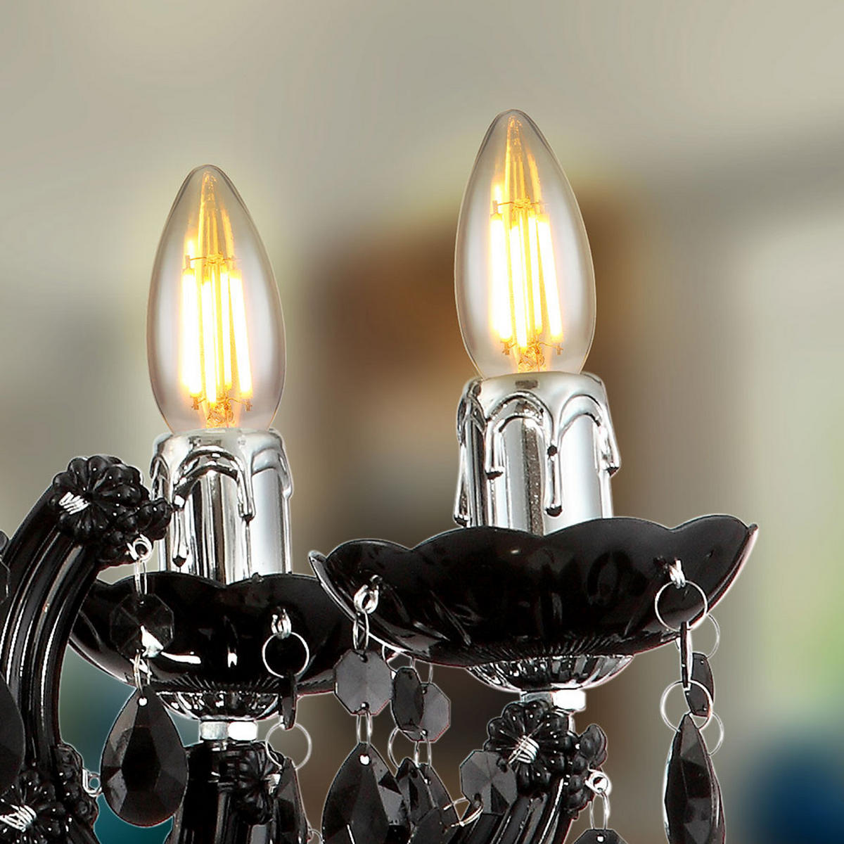 LED LEUCHTMITTEL Glas Grau - Grau, Glas (3.5/9.8cm) - Globo Lighting