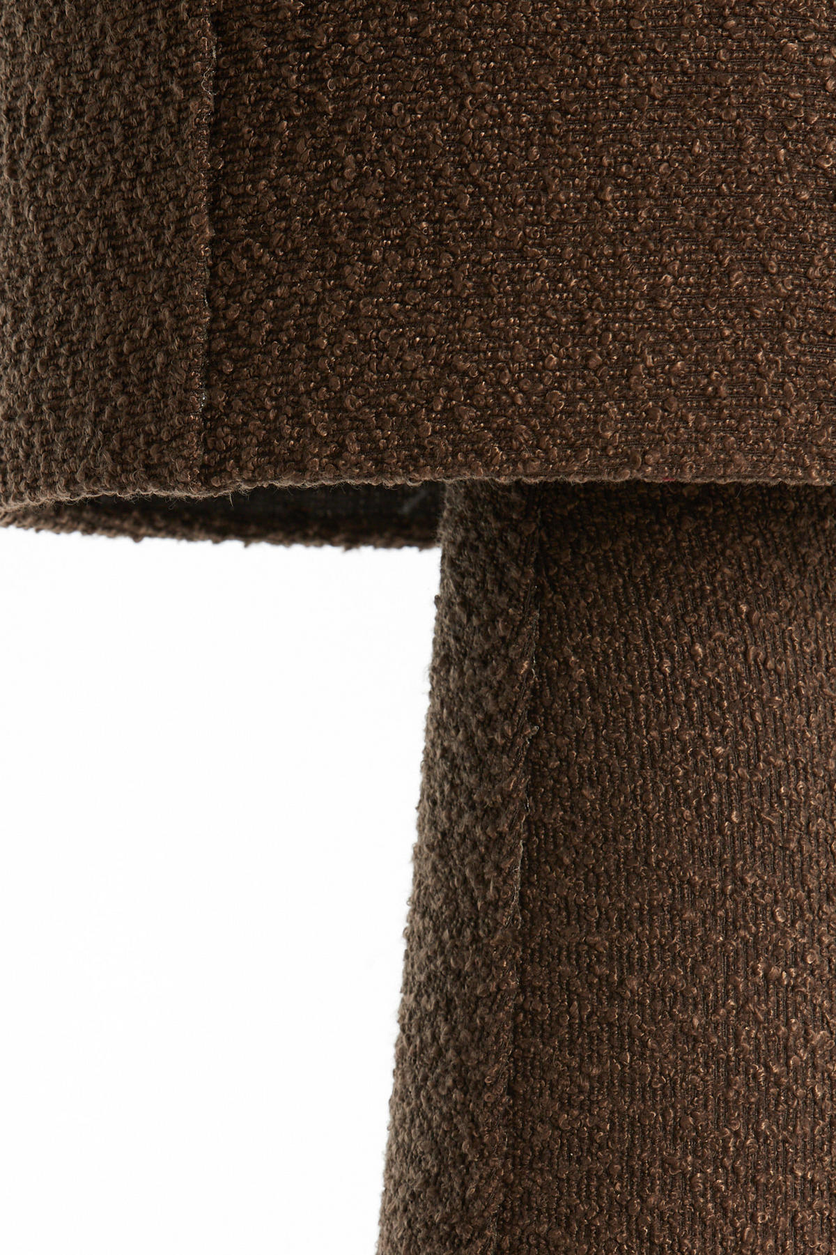 STEHLEUCHTE Micky Braun Ø38/180 cm - Dunkelbraun, Textil (38/38/180cm) - Light & Living