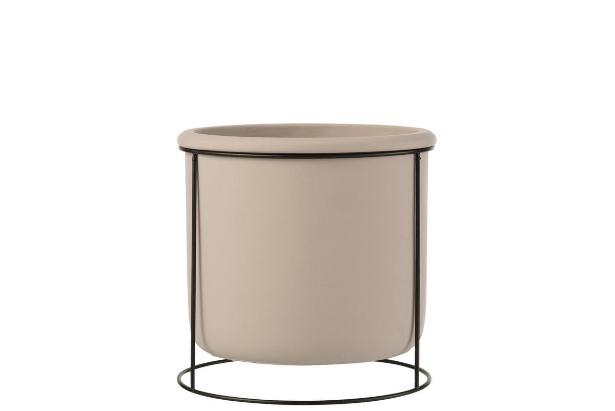 BLUMENTOPF HÄNGEND - Töpferei - Grau - L - Ø 20 cm - Grau, Keramik (20/19.5cm) - J-Line