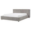 POLSTERBETT 160/200cm Grau Linards - Grau, Textil (160/200cm) - Beliani