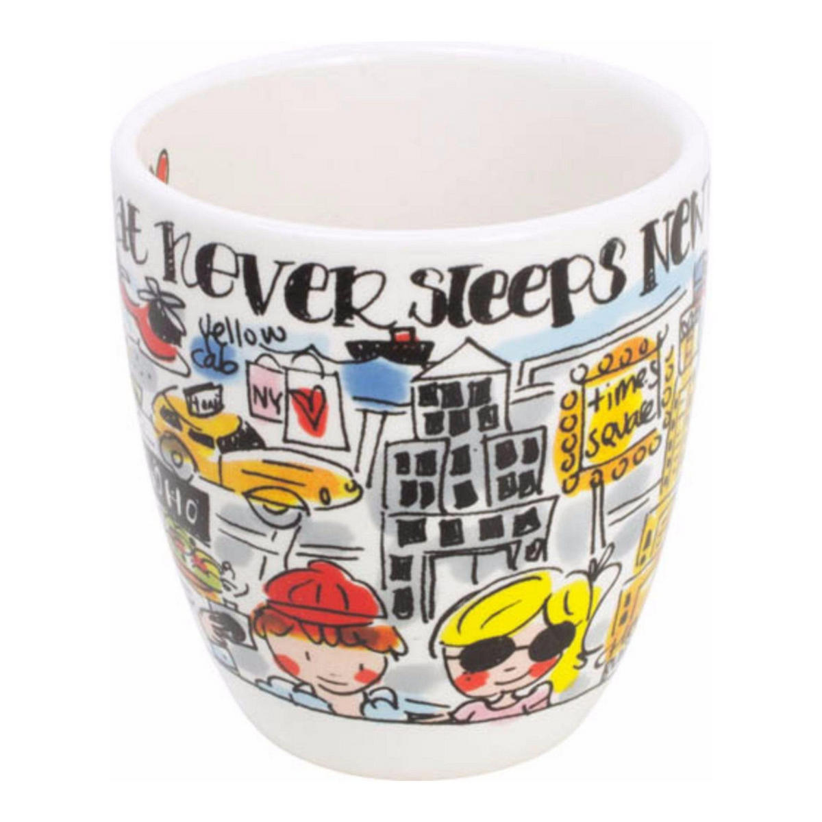 MINI-BECHER New York in Bunt - 200 ml - Multicolor, Keramik (0.2L) - Blond Amsterdam