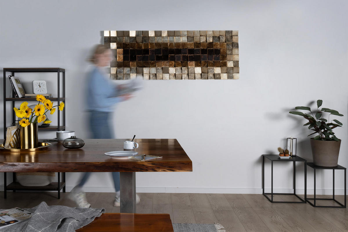 WANDBILD Braun 127/55 cm - Braun, Holz/Kunststoff (8.05/55cm) - KUNSTLOFT