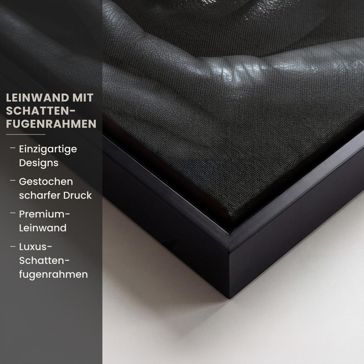 LEINWAND Bilder mit Rahmen - Frau - Gold - Porträt - Schwarz-Weiß - Luxus - 20x30 - Hellblau, Textil (20/30cm) - MuchoWow