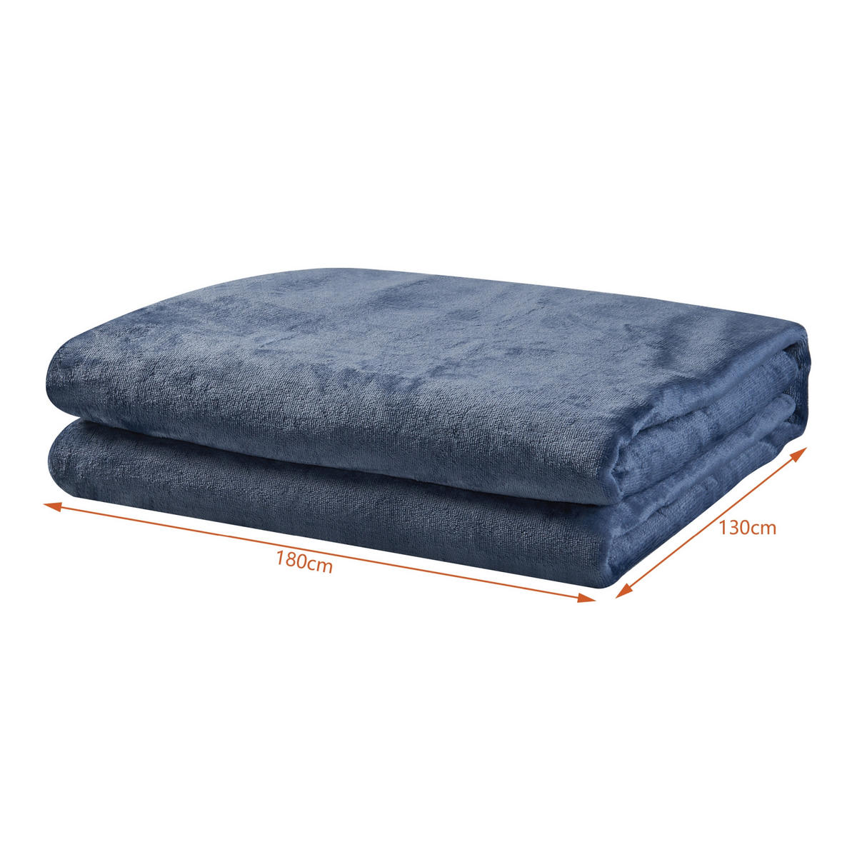 PŘIKRÝVKA Archi - světle modrá, textil (180/130cm) - [en.casa]