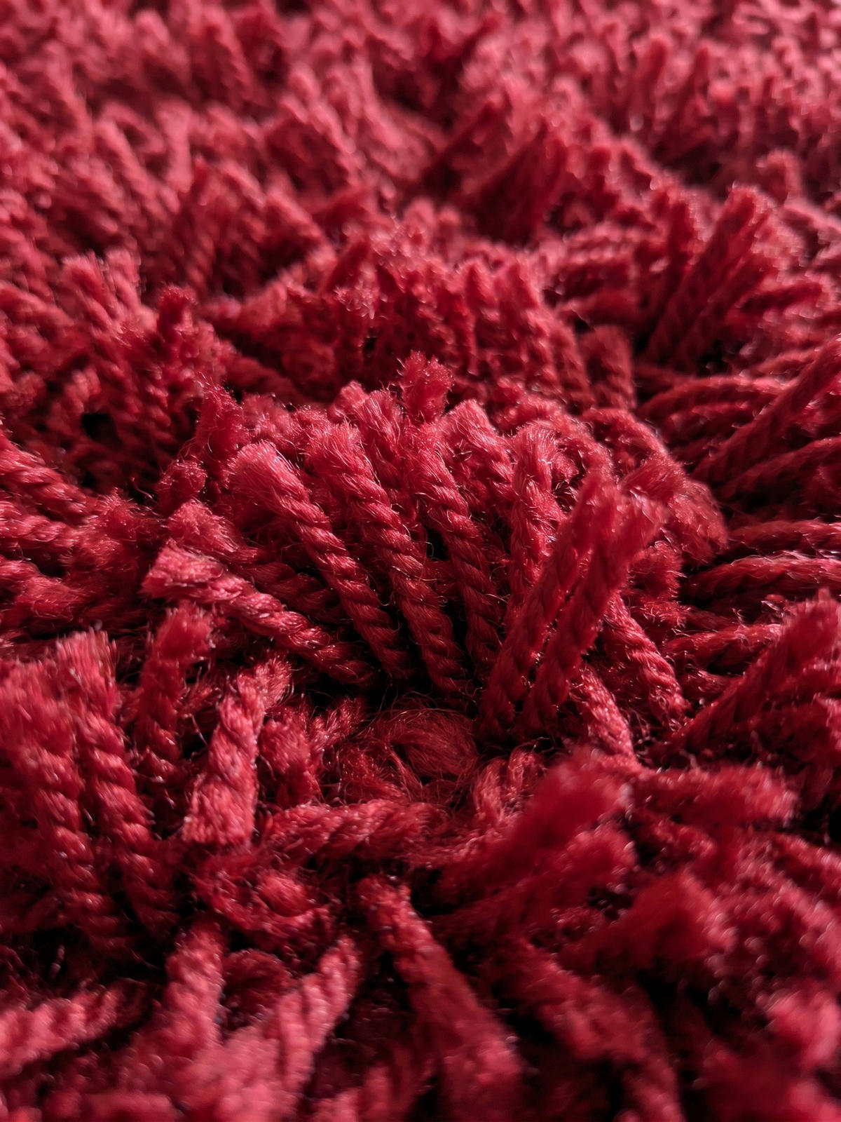 TEPPICH Hochflor Unifarben Polypropylen Wohnzimmer Shaggy Rot Rechteckig 300x400 - Rot, Textil (400/300cm) - KADIMA DESIGN