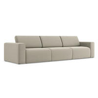 4-SITZER-SOFA Samt Stoff Creme - Perlmutt/Lila, Kunststoff/Textil (314/80/103cm) - Makamii