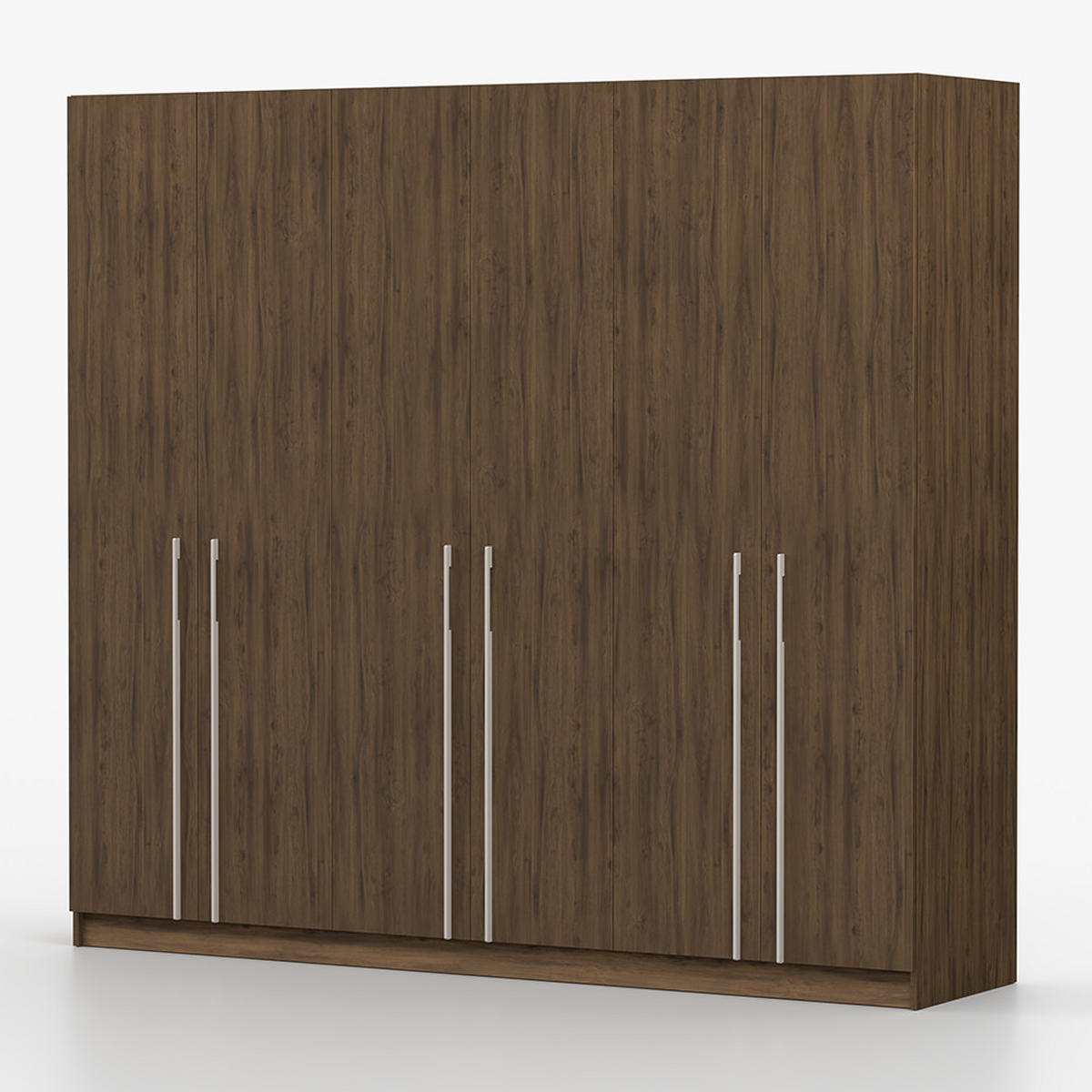 DREHTÜRENSCHRANK ROSA III 6D 230/210/55 cm 6-türig Nussbaum - Kaschmir/Nussbaumfarben, Holz/Holzwerkstoff (230/210/55cm) - imoebel24
