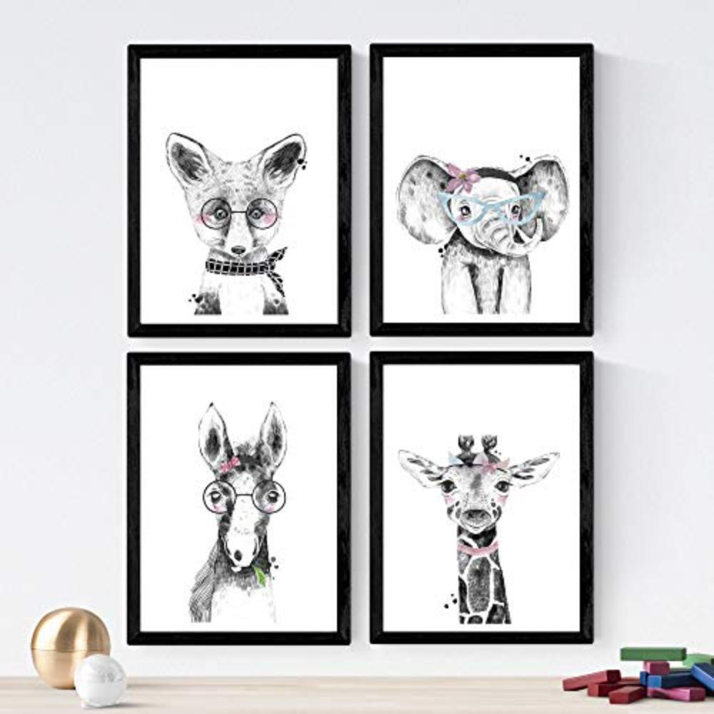 Nacnic Poster Schwarz 29.7x3 cm