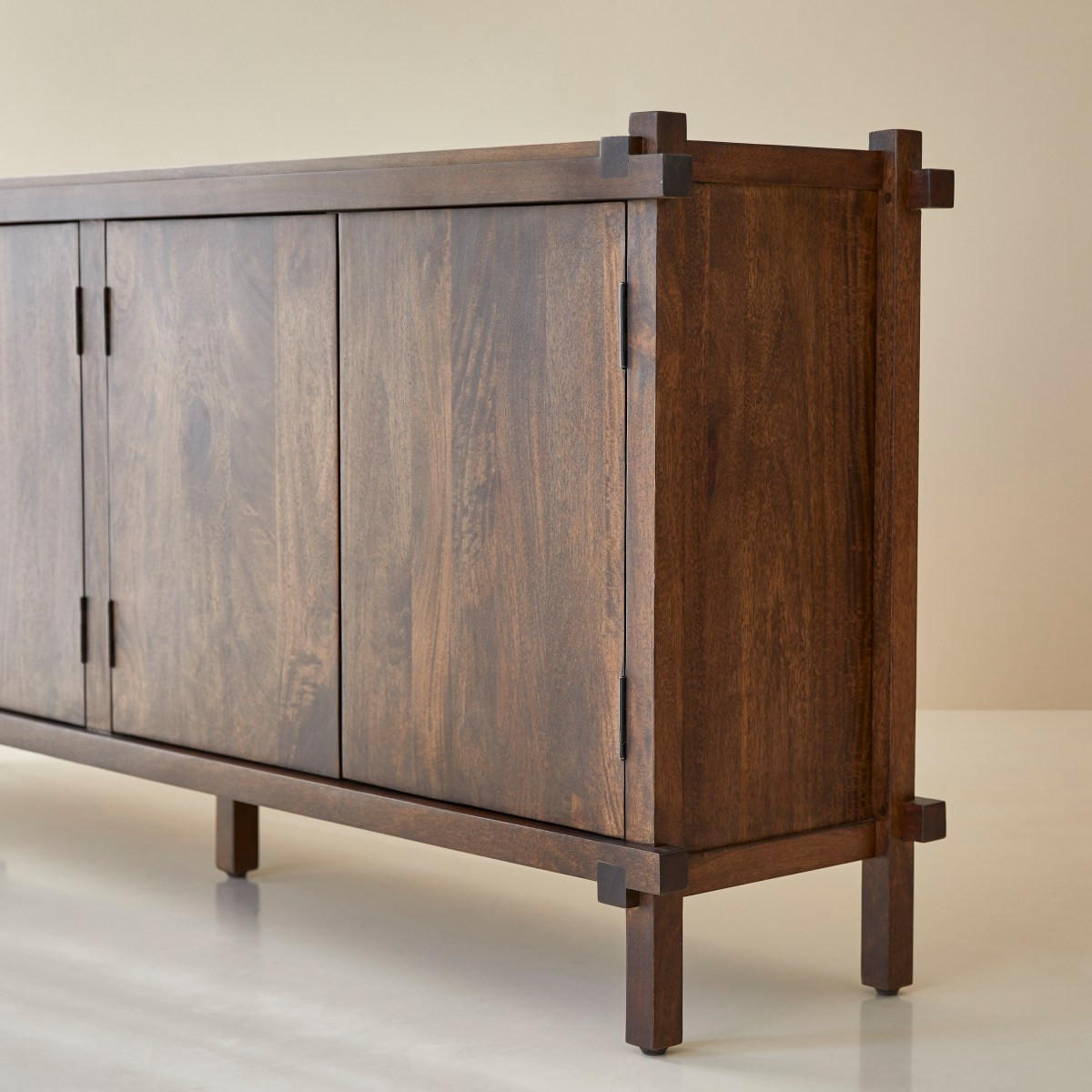SIDEBOARD Arko Braun aus Mango - Braun, Holz (190/86/40cm) - Tikamoon