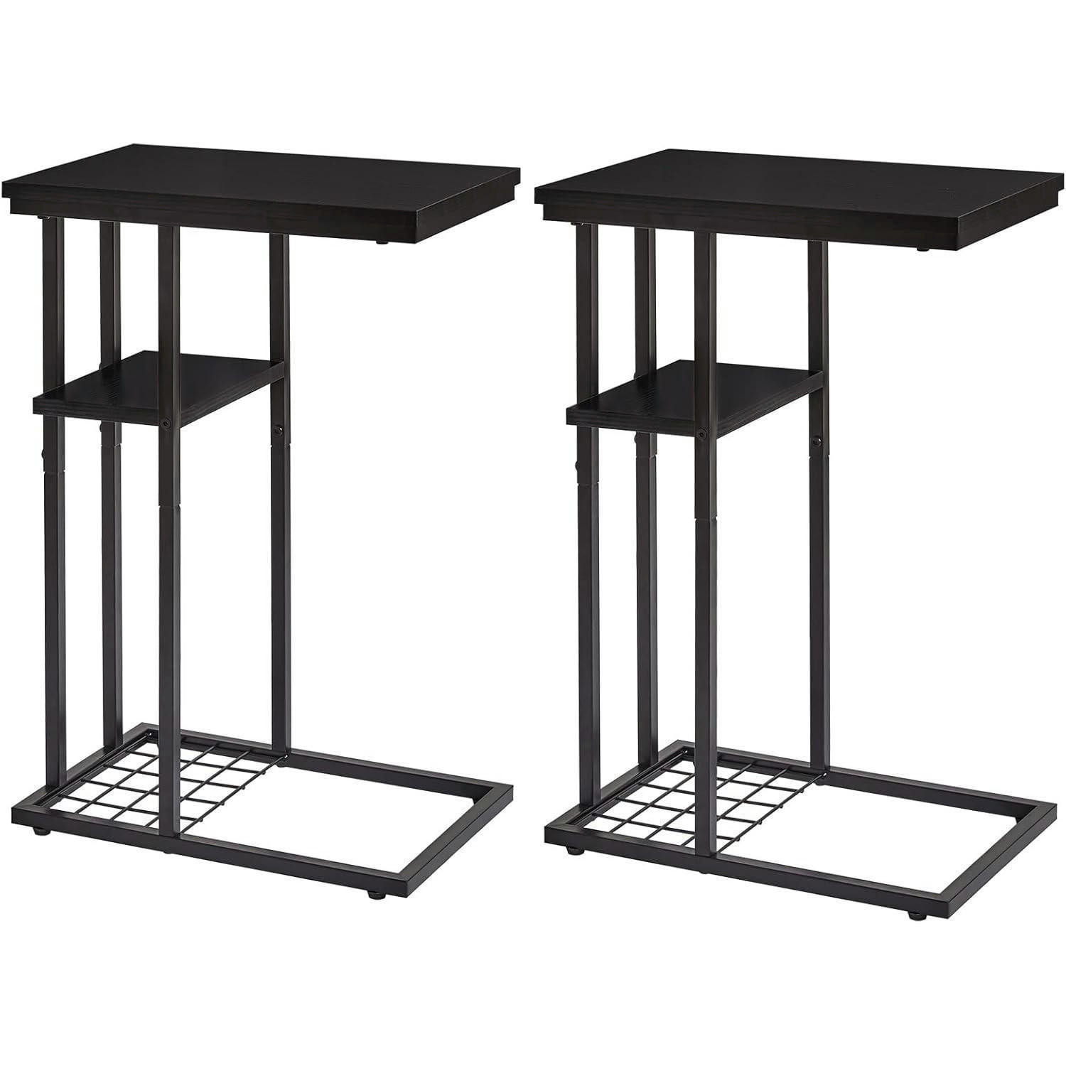 BEISTELLTISCH 2er-Set Schwarz 40 x 26 x 61.5 cm - Schwarz, Metall (40/26/61.5cm)