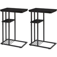 BEISTELLTISCH 2er-Set Schwarz 40 x 26 x 61.5 cm - Schwarz, Metall (40/26/61.5cm)