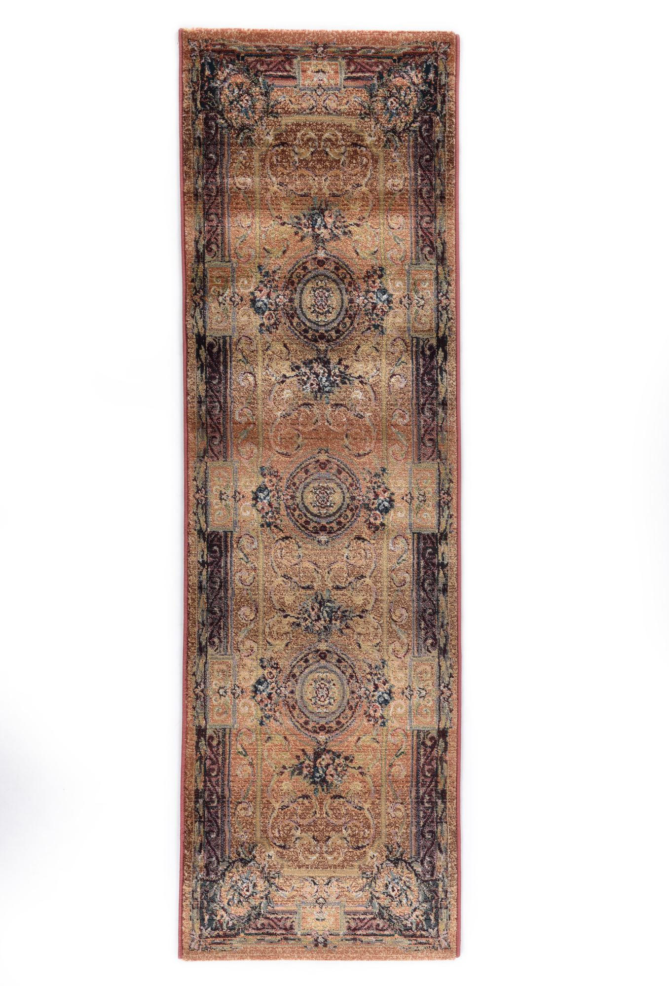 WEBTEPPICH Gabiro 856 80x300 cm - Rostfarben, Textil (80/300cm) - THEKO