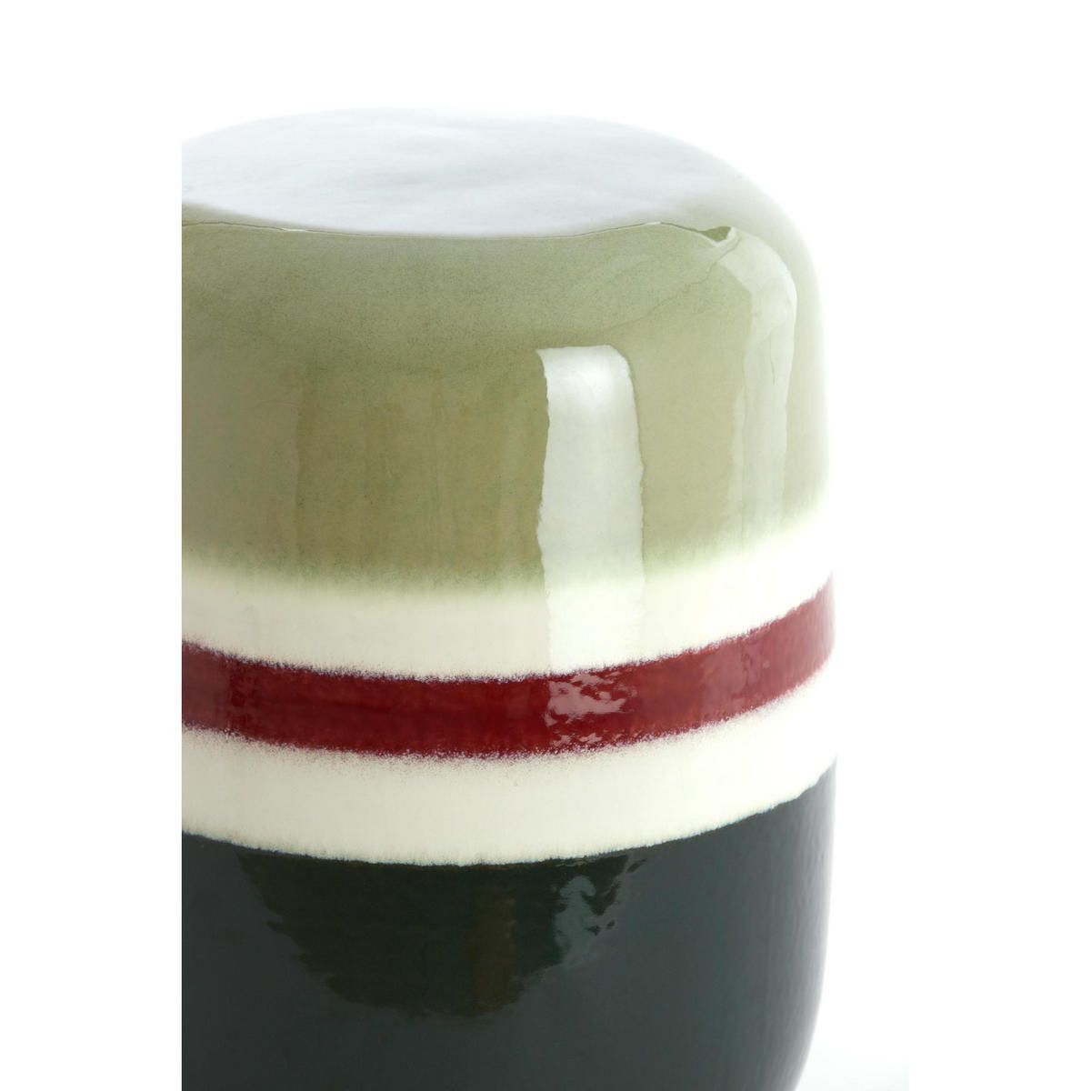 BEISTELLTISCH Franca Grün 34/34/46.5 cm - Grün, Keramik (34/34/46.5cm) - Light & Living