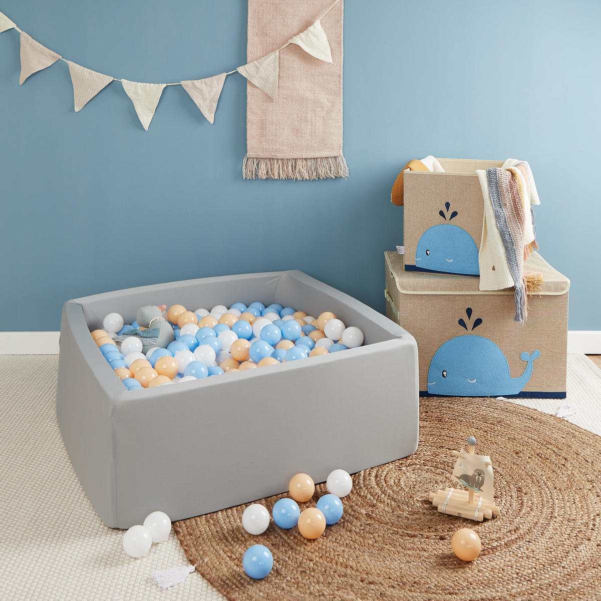 BÄLLE für Bälldebad 100 Stück Beach - Multicolor, Kunststoff (35/20cm) - Bieco Spielwaren