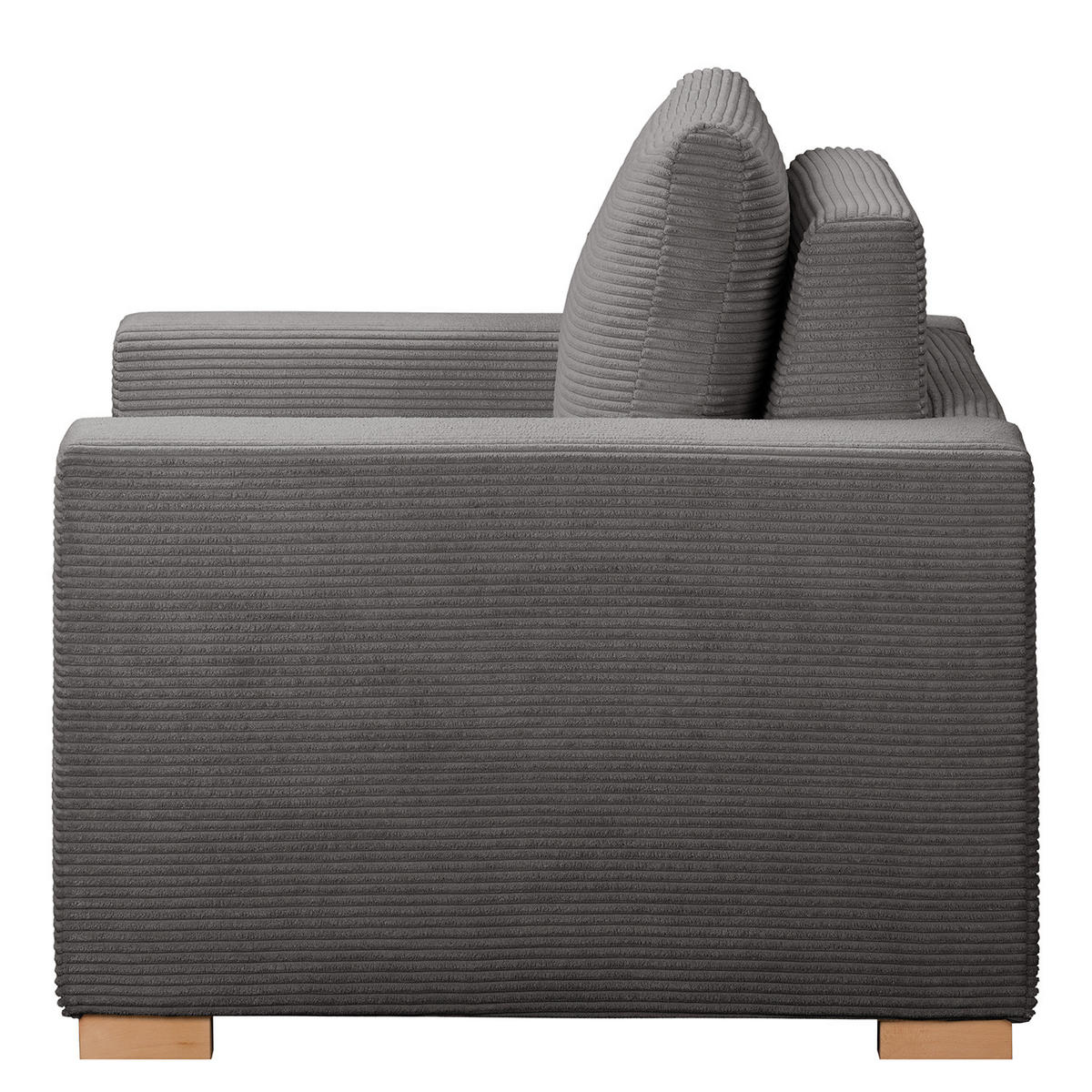 SCHLAFSESSEL - Buchefarben/Grau, Buchenholz/Textil (110/90/90cm) - home24