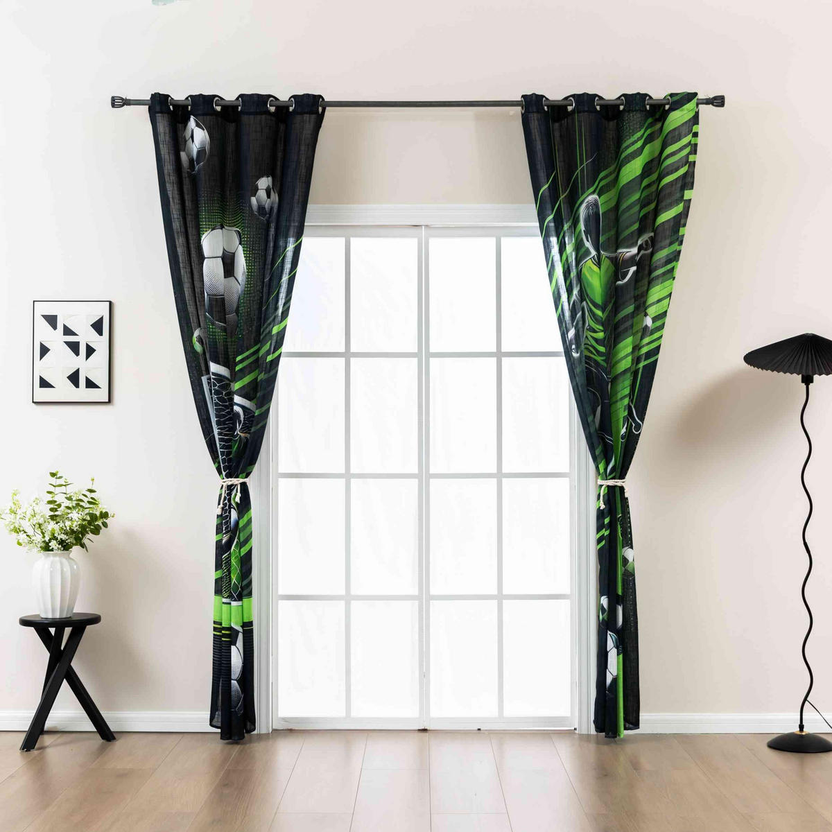 VORHANG SEOUL HxB 245x140 cm Tor - Grün, Textil (140/245cm) - Gardinenbox