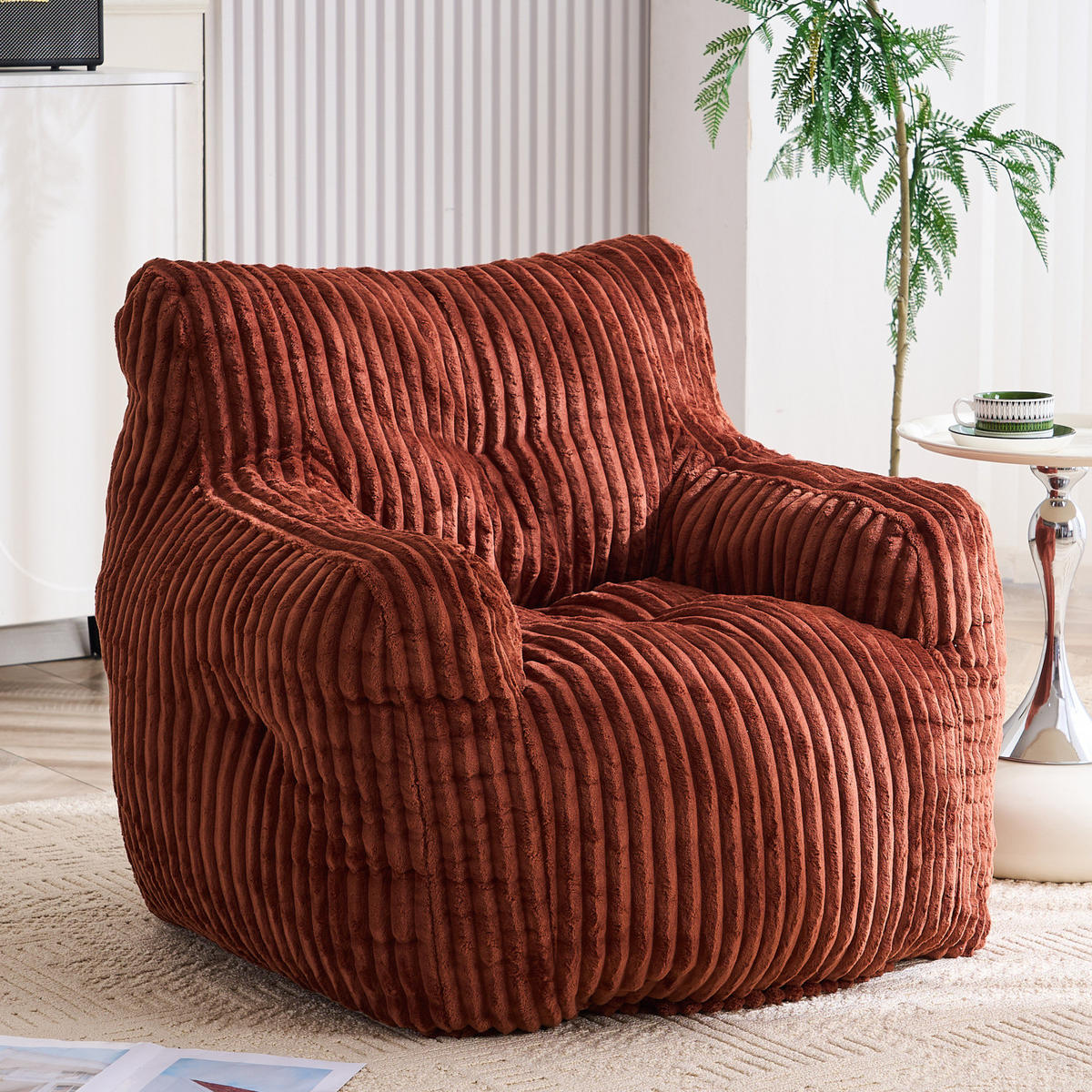 SOFA,ROT Cordbezug, Polstersessel Relaxsessel für Wohnzimmer Schlafzimmer - Rot, Textil (100/70/94cm) - PARAFTA HOME