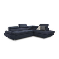 ECKSOFA Schlafsofa Panos In Esito - Dunkelblau, Holzwerkstoff/Textil (275/210cm) - Fun Möbel