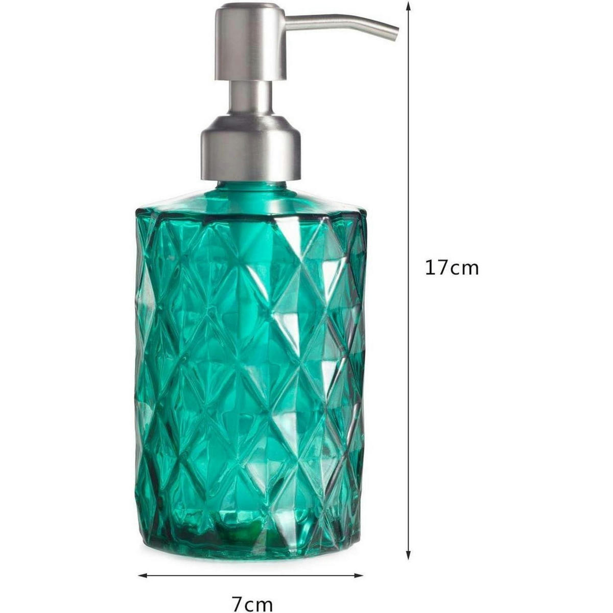 SEIFENSPENDER Glas Grün 340ml - Grün, Glas (7/7/17cm)