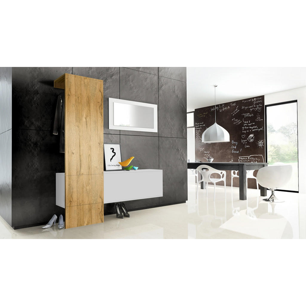 Thumbnail - Vladon Garderobe, Eiche, Holzwerkstoff, 156x193x35 cm, Garderobe, Garderoben-Sets & Serien, Garderoben-Sets