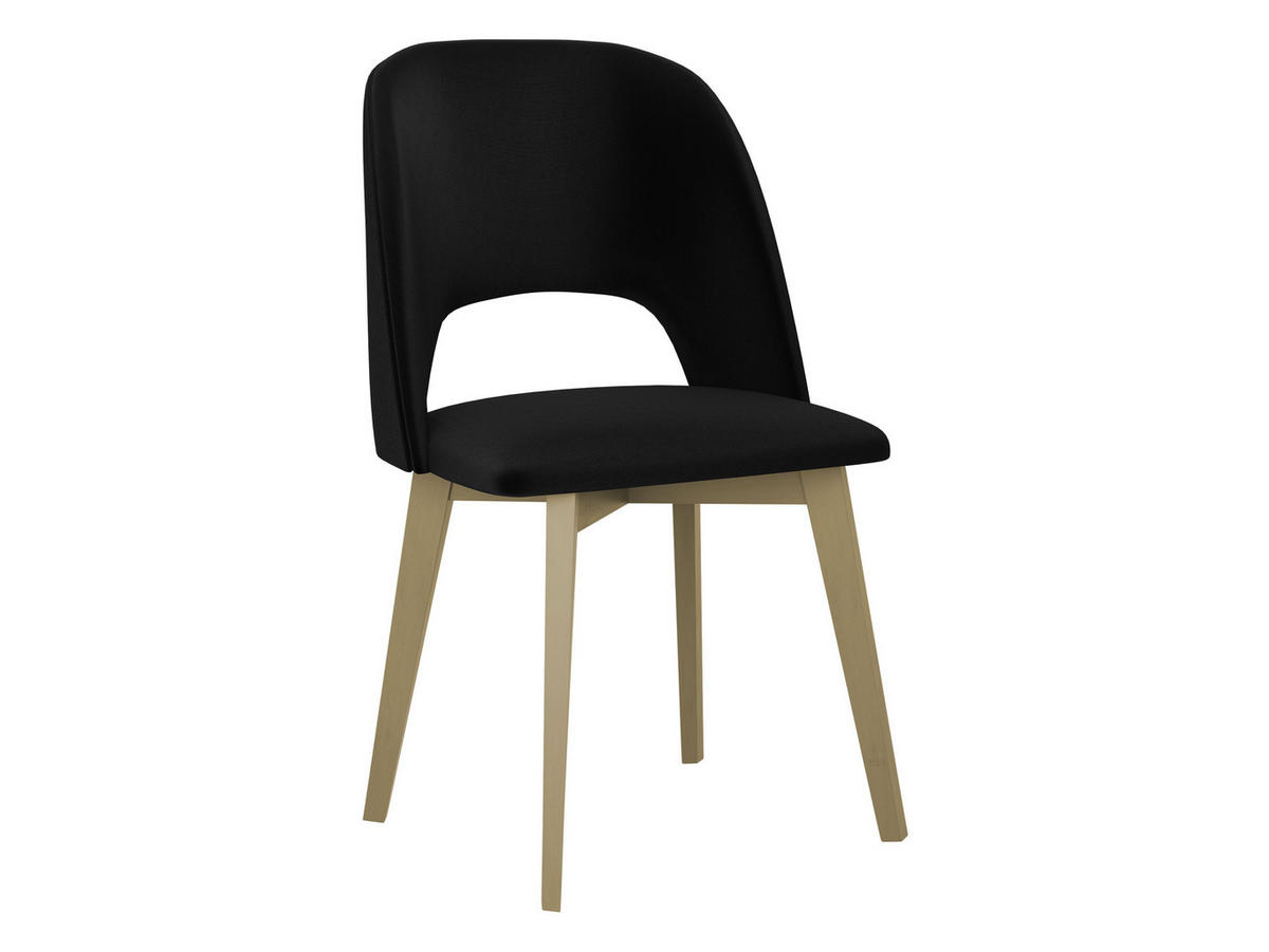 STUHL Monti 4, Holzfarbe: Sonoma - Eichefarben/Schwarz, Holz (48/83/54cm) - MIRJAN24
