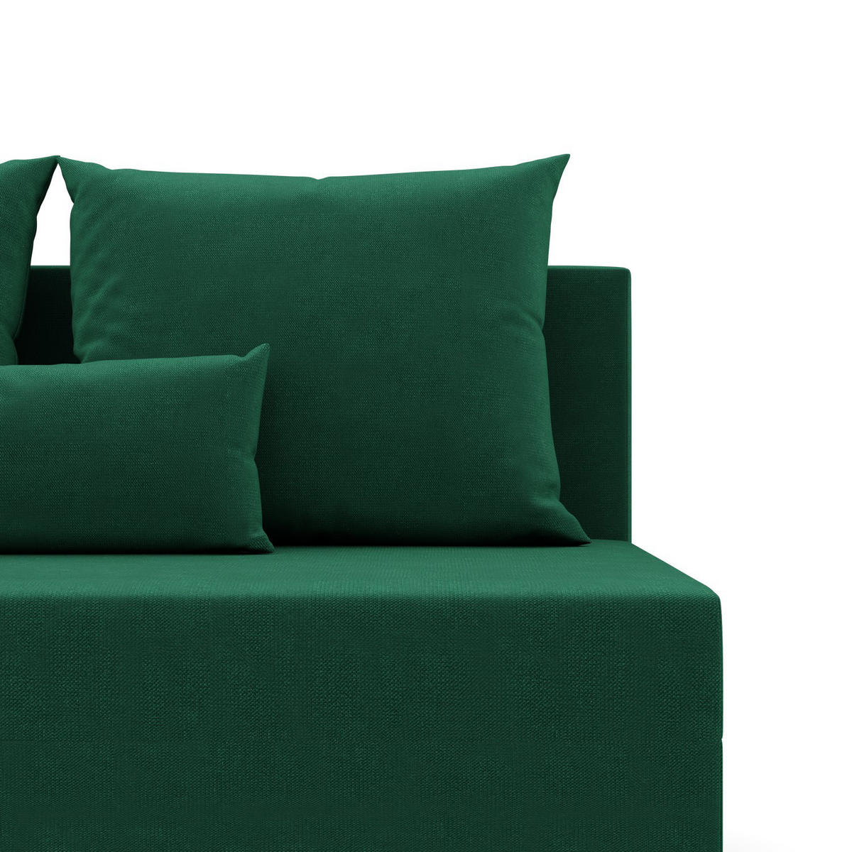 SOFA 3-SITZER MIT SCHLAFFUNKTION FERMO Grün - Grün, Textil (92/95/191cm) - Mebligo